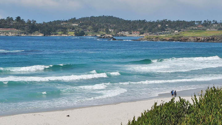 Carmel Beach filming location in Monterey County