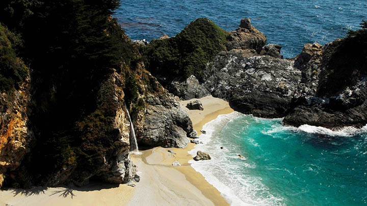 Julia Pfeiffer Burns State Park filming location in Monterey County